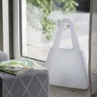 Bordslampa i vit plast av modern design för inomhus - Borsastar Viadurini