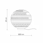 Bordslampa i vitt satinglas och metall modern design - Morse Viadurini