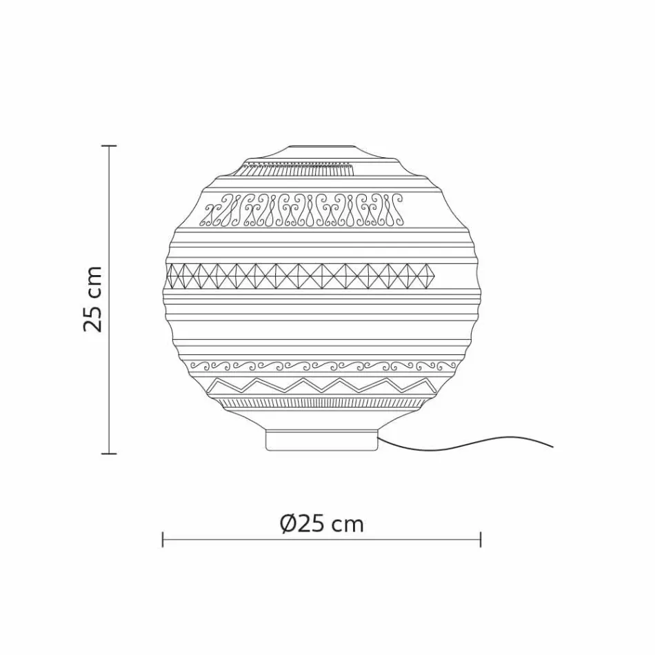 Bordslampa i vitt satinglas och metall modern design - Morse Viadurini