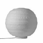 Bordslampa i vitt satinglas och metall modern design - Morse Viadurini