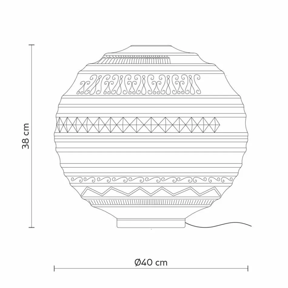 Bordslampa i vitt satinglas och metall modern design - Morse Viadurini