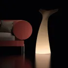 Coda - Tvåfärgad utomhuslampa i polyeten Tillverkad i Italien Viadurini
