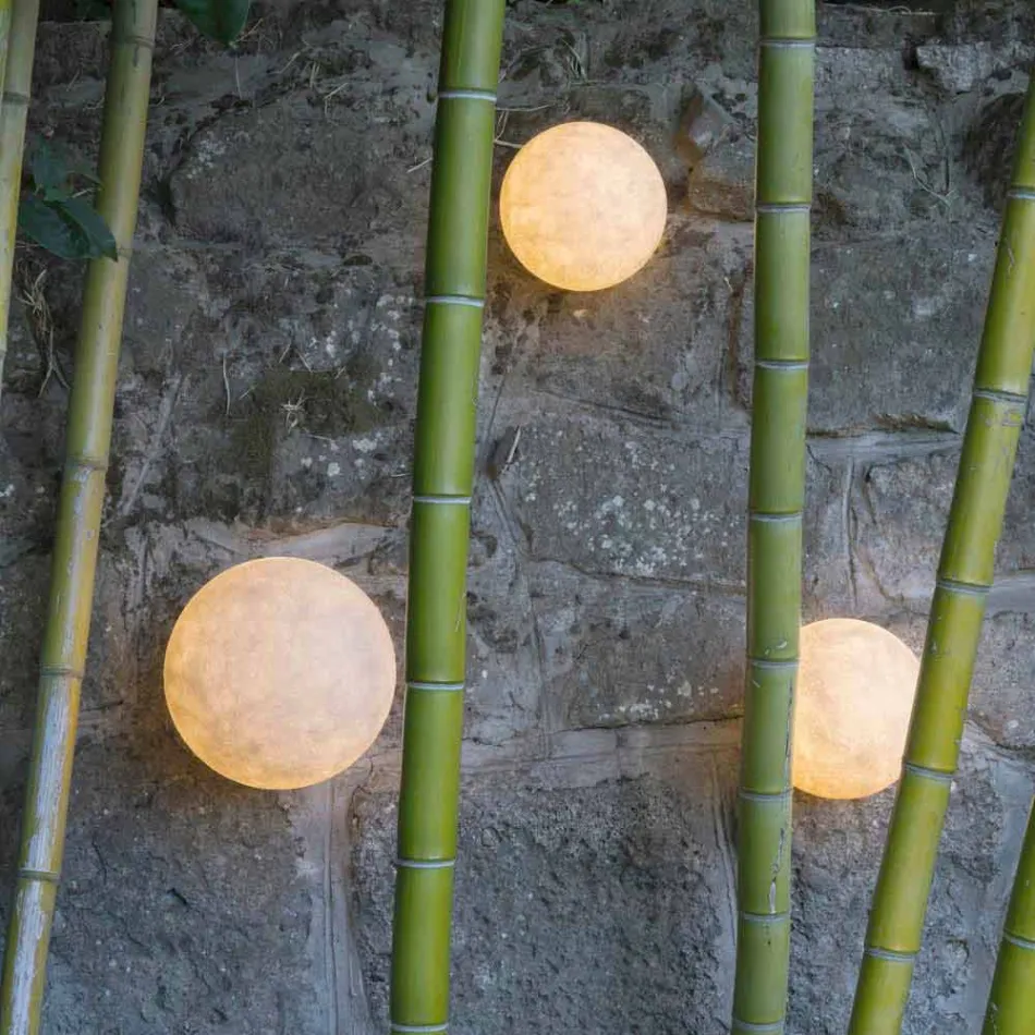 Väggmonterad utomhuslampa In-es.artdesign A. Moon Out i nebulit Viadurini