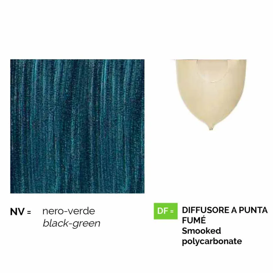 Utomhuslampa i gjuten aluminium tillverkad i Italien, Anusca Viadurini