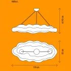 Utomhus design upphängningslampa i polyeten - Nefos från Myyour Viadurini