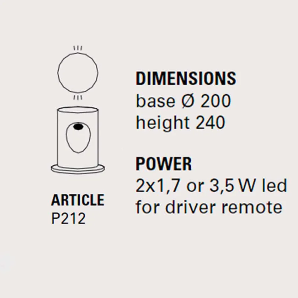 Utomhus golvlampa, med 2 lampor, U-båt - Toscot Viadurini