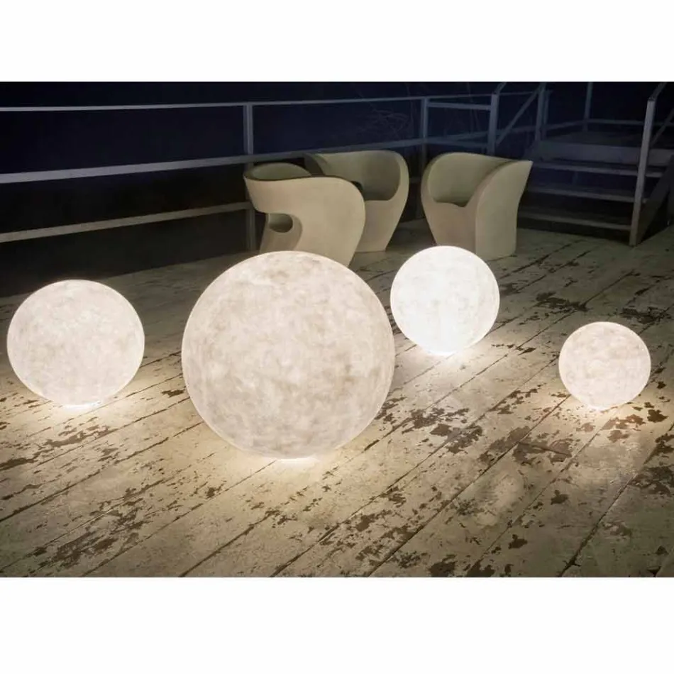Utomhus golvlampa In-es.artdesign Ex.Moon i nebulit Viadurini