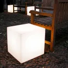 Ljus Slide Cube design utomhus lampa producerad i Italien Viadurini