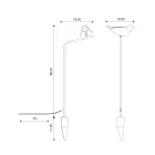 Utomhuslampa i emaljerad toskansk majolika Tillverkad i Italien - Uccellino Viadurini