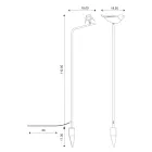 Utomhuslampa i emaljerad toskansk majolika Tillverkad i Italien - Uccellino Viadurini
