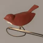 Utomhuslampa i emaljerad toskansk majolika Tillverkad i Italien - Uccellino Viadurini