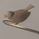 Utomhuslampa i emaljerad toskansk majolika Tillverkad i Italien - Uccellino Viadurini