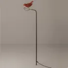 Utomhuslampa i emaljerad toskansk majolika Tillverkad i Italien - Uccellino Viadurini