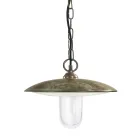 Utomhuslampa i mässing, glas och IP44 Tillverkad i Italien - Drago Viadurini