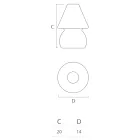 Utomhuslampa i polyeten RGB LED-ljus tillverkad i Italien - Marisol Viadurini