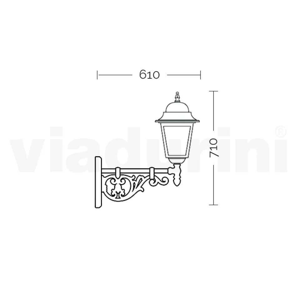 Utomhuslampa i glas och aluminium i 5 olika ytbehandlingar - Alchemist Viadurini