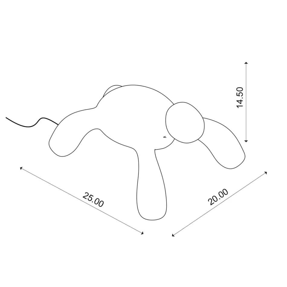 Uppladdningsbar och Touch-dimbar utomhuslampa - Turtle Viadurini