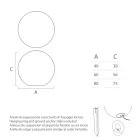 Sfärisk utomhuslampa i vit polyeten Tillverkad i Italien - Nelida Viadurini
