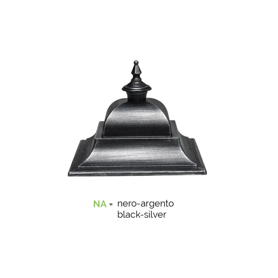 Vintage golvträdgårdslampa i aluminium Tillverkad i Italien - Bonaria Viadurini