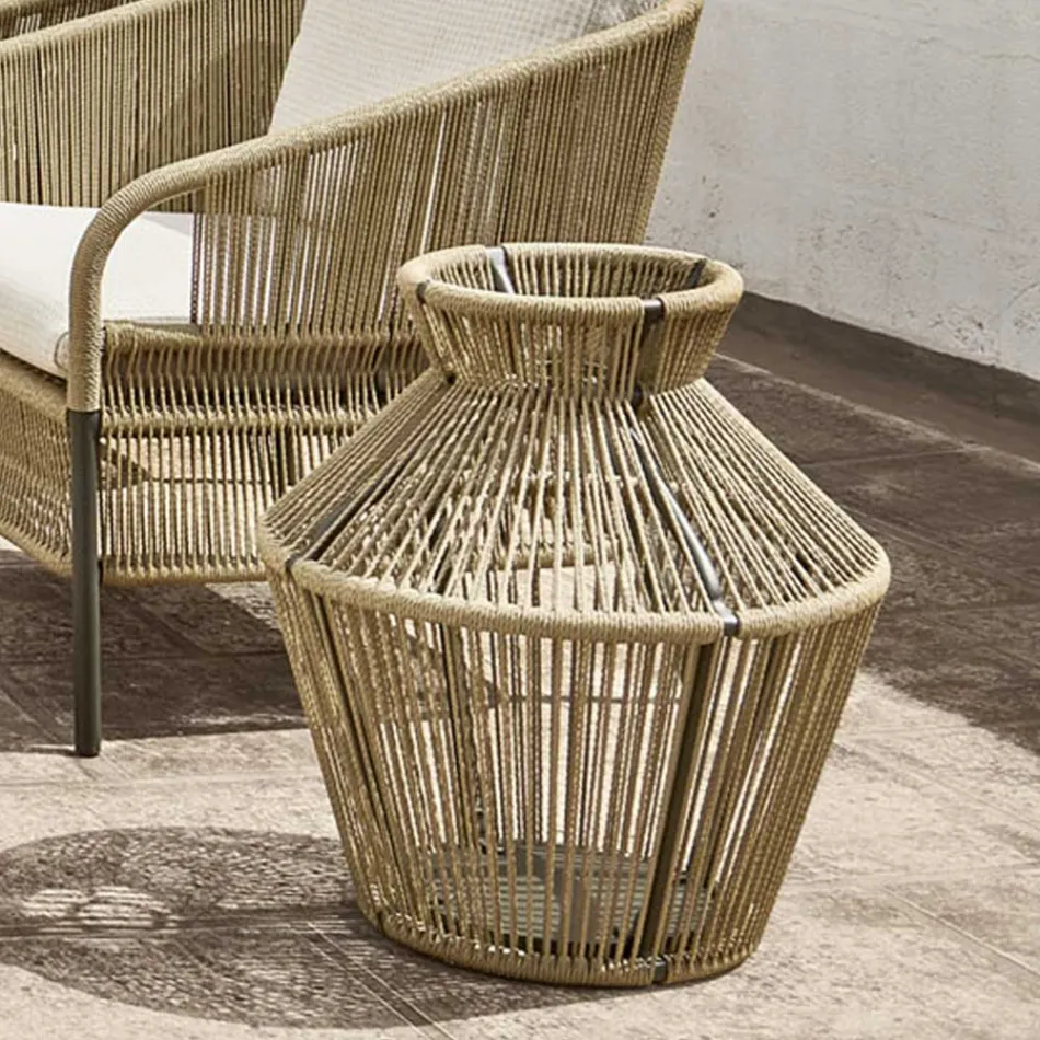 Trädgårdslampa i fiber och aluminium tillverkad i Italien - Cricket av Varaschin Viadurini