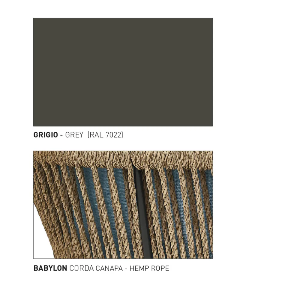 Trädgårdslampa i fiber och aluminium tillverkad i Italien - Cricket av Varaschin Viadurini