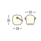 Trädgårdslampa i polyeten med handtag tillverkad i Italien - Galicien Viadurini