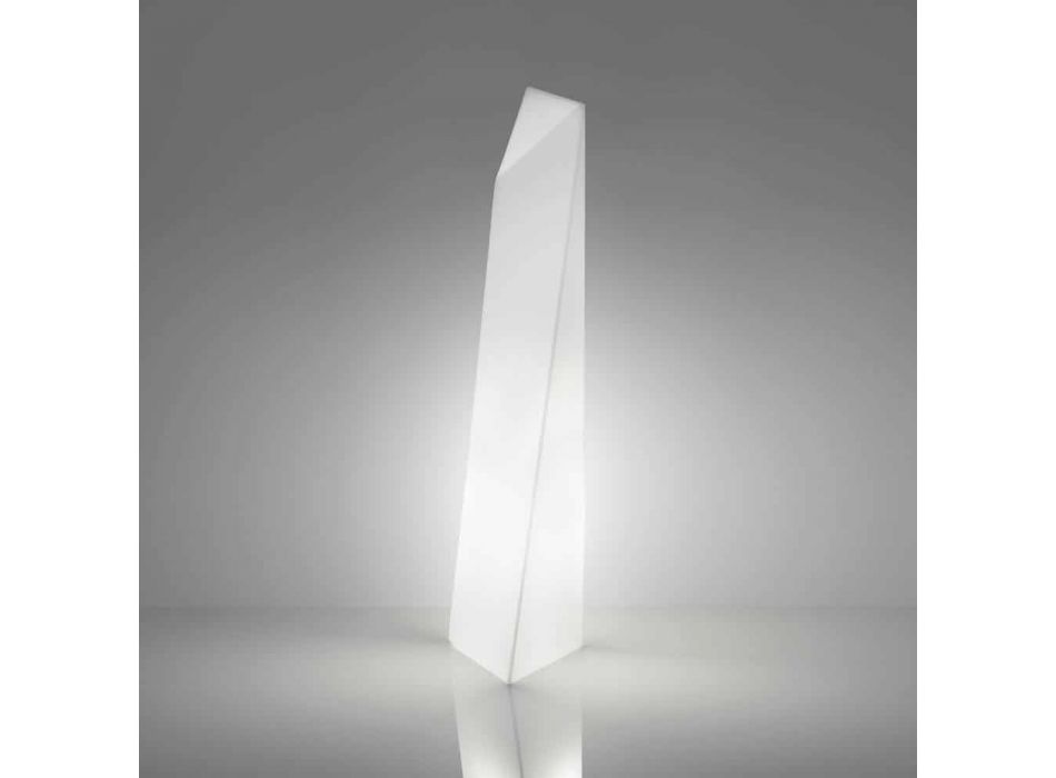 Ljus vit Prisma Slide Manhattan inomhuslampa gjord i Italien Viadurini