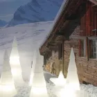 Inomhus- eller utomhuslampa i vit, röd eller grön plast - Alberostar Viadurini