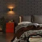 Modern vägglampa i mässing och rostfritt Ø11xh.11xsp.12 cm Bernadet Viadurini