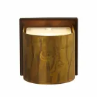 Modern vägglampa i mässing och rostfritt Ø11xh.11xsp.12 cm Bernadet Viadurini