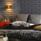 Modern vägglampa i mässing och rostfritt Ø11xh.11xsp.12 cm Bernadet Viadurini