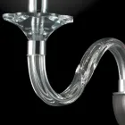 Vägglampa i två glaslampor och Crist Ivy, tillverkad i Italien Viadurini