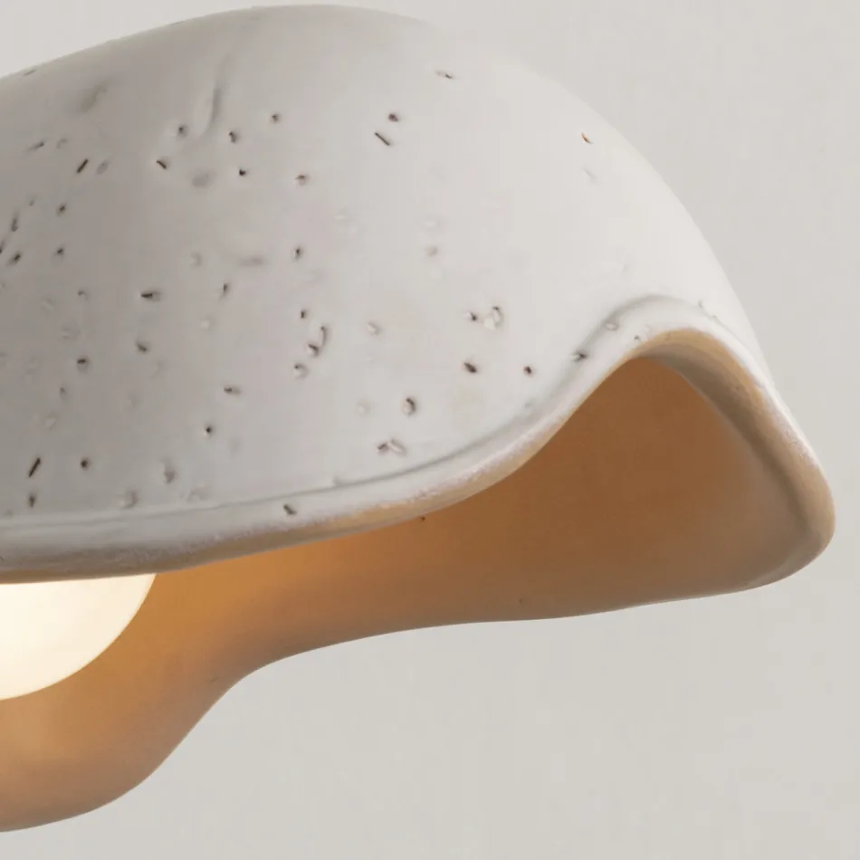 Handgjord vägglampa i toskansk majolika tillverkad i Italien - Toscot Bistrò Viadurini