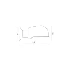 Handgjord vägglampa i toskansk majolika tillverkad i Italien - Toscot Bistrò Viadurini