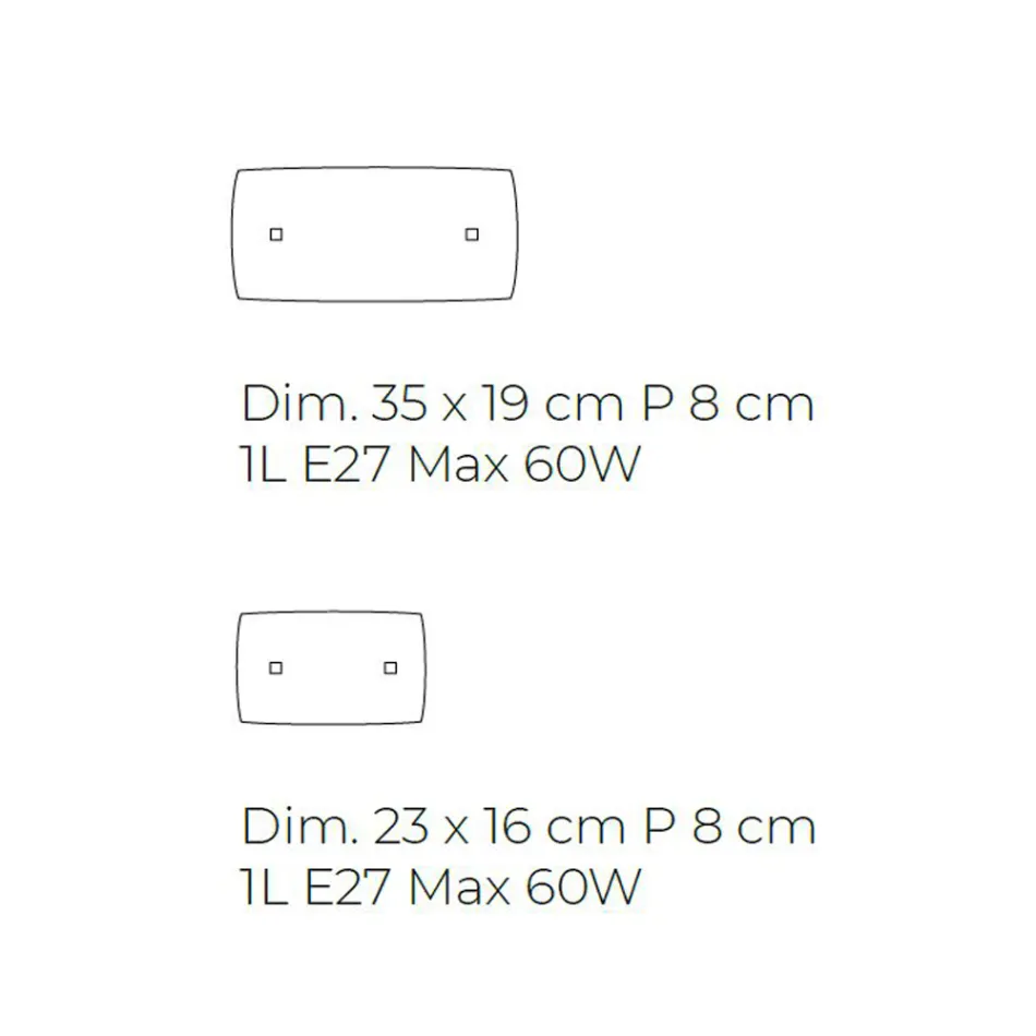 Handgjord vägglampa i blåst och dekorerat venetianskt glas - Mary Viadurini