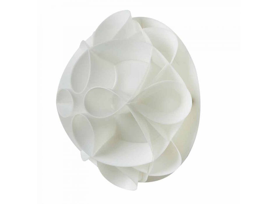 Vägglampa pärlvit modern design, diameter 28 cm, Lena Viadurini