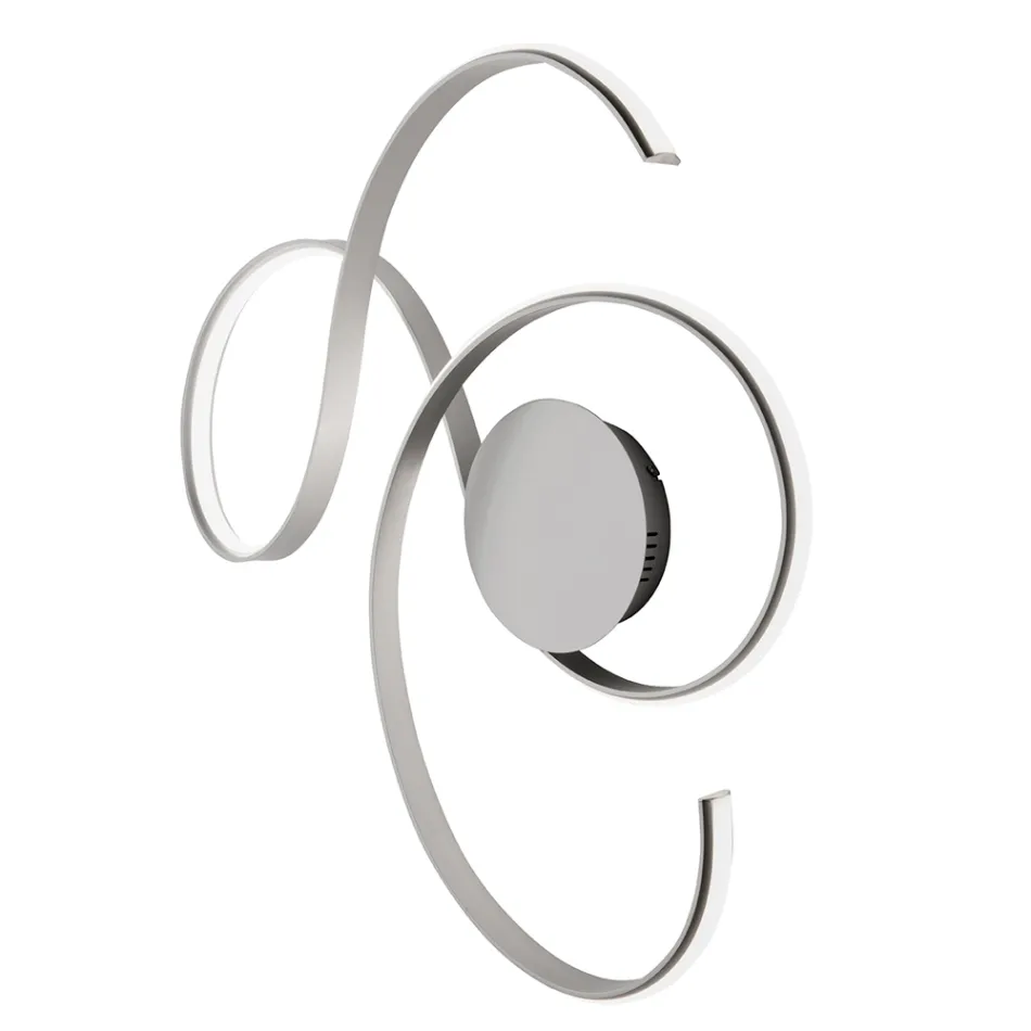 Vägglampa med LED i Målad Metall Modern Design - Trella Viadurini