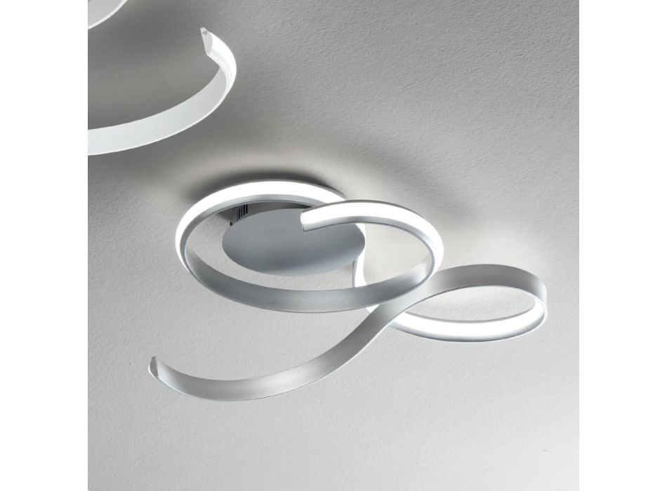 Vägglampa med LED i Målad Metall Modern Design - Trella Viadurini