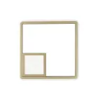 Vägglampa med LED i guldlackerad metall - formell Viadurini