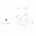 Dekorativ vägglampa Led 14W i vit eller svart aluminium - Vernon Viadurini