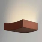 Lampa modern design stålvägg Ø13xh.3,5xsp.10 cm Osea Viadurini