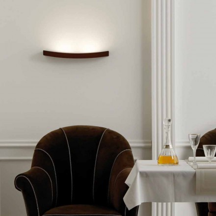 Lampa modern design stålvägg Ø50xh.3,5xsp.10 cm Eldora Viadurini