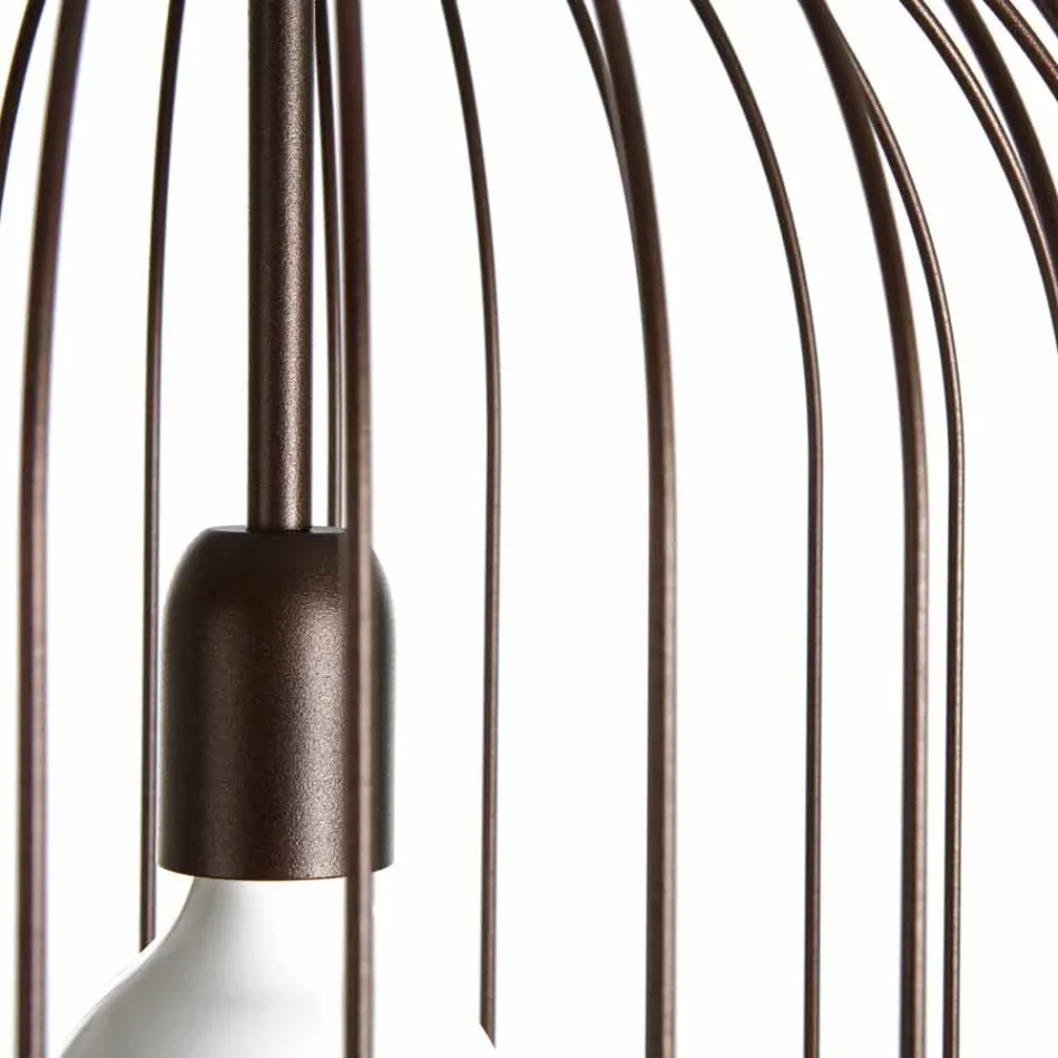 Vägglampa stål Ø35xh.70xL.cavo100 cm Bibiana Viadurini