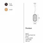 Vägglampa stål Ø35xh.70xL.cavo100 cm Bibiana Viadurini