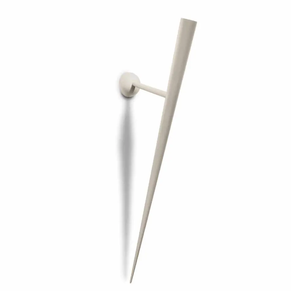 Vägglampa i målad metall med integrerad LED Made in Italy - Throne Viadurini