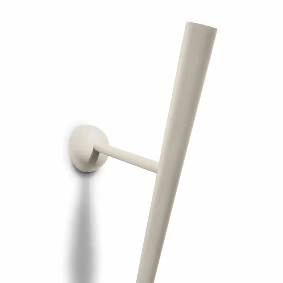 Vägglampa i målad metall med integrerad LED Made in Italy - Throne Viadurini