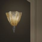 Vägglampa i bärnstensfärgat Venedigglas Tillverkad i Italien - Fabiana Viadurini