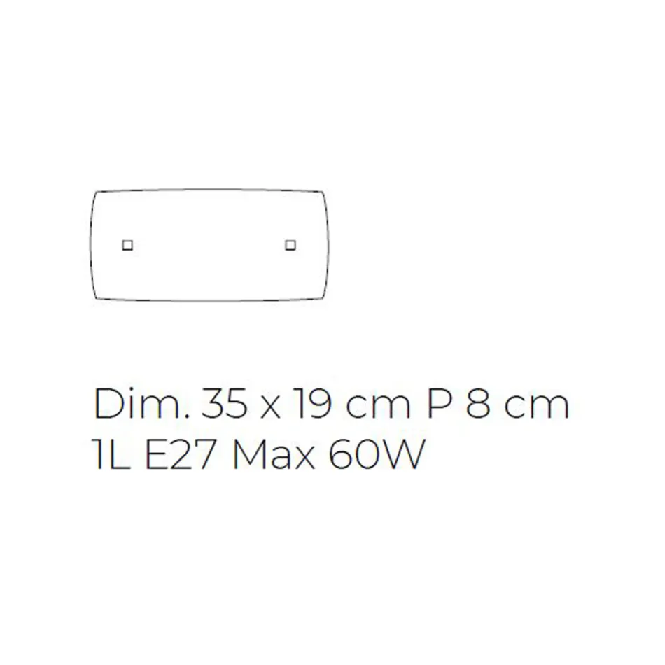 Handblåst Pärlemorglas Vägglampa i Venedig - Chrystal Viadurini