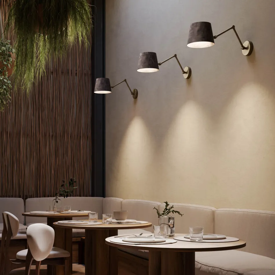 Reporter Il Fanale justerbar industriell vägglampa Viadurini