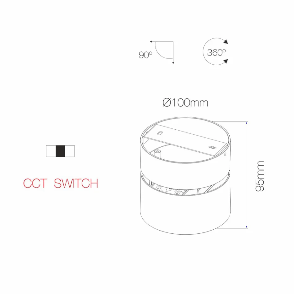 14W Led vägglampa för inomhus i vit eller svart aluminium - Kina Viadurini